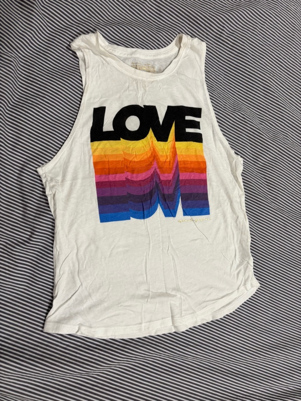 Spiritual Gangster x Peloton Rainbow "LOVE" Tank
